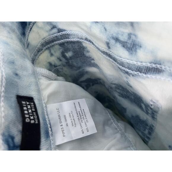 Veronica Beard Jeans Tie Dye Skinny Pants Women Size 26 High Rise Button Fly - Picture 5 of 10